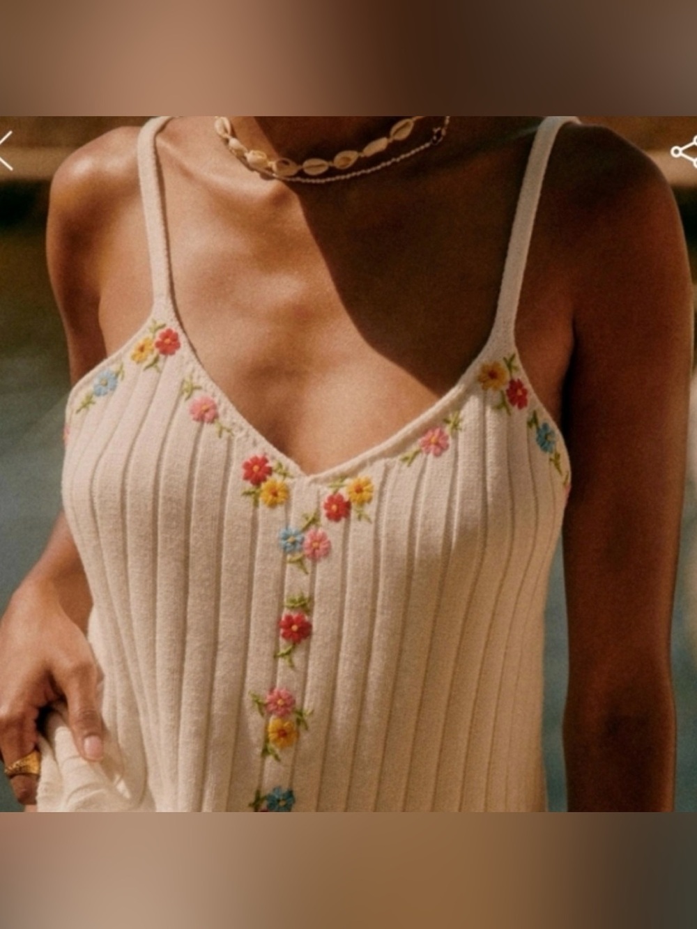 Sézane Ania Ribbed Top SZ XXS
